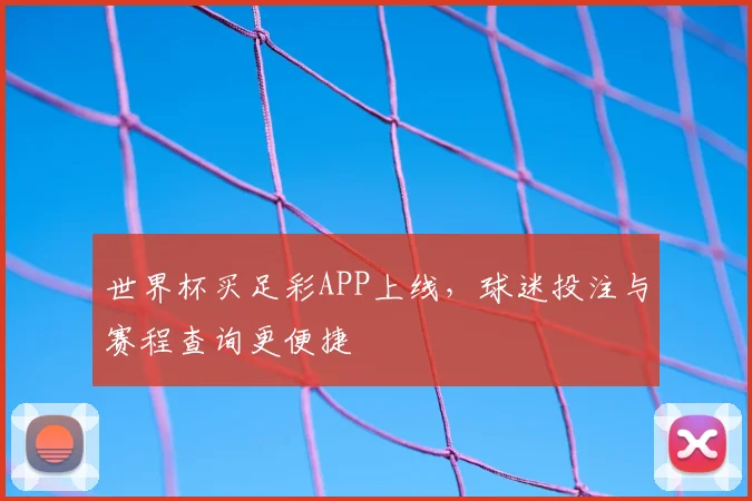 世界杯买足彩APP上线，球迷投注与赛程查询更便捷